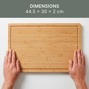 Planche à découper rectangulaire en bambou, épaisse, de luxe, grande taille, personnalisable, vente en gros d'usine - Product Image 2