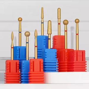 Altın kaplama tırnak manikür temiz Bit döner matkap elektrikli dosya manikür güzellik salonu için elmas tırnak süsü matkap uçları - Product Image 6