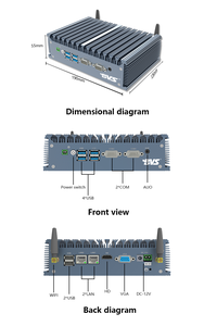 Mini PC Industrial Compacto de Alta Disipación de Calor i3/i5/i7 8GB+128GB Phoenix Terminal Integrado - Product Image 3