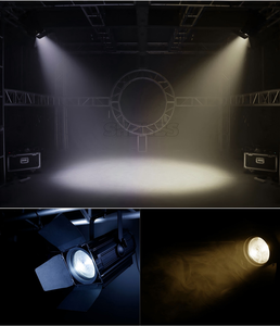 350W COB 줌 LED 프레넬 조명 높은 CRI>95 3200K-5600K 따뜻한 백색 및 차가운 백색 알루미늄 합금 쉘 15-60도 DMX 무대 조명 - Product Image 3