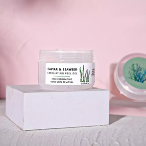 Gel exfoliant pur biologique pour le visage, étiquettes personnalisées, nettoyant pour peaux mortes, Caviar, algues - Product Image 5
