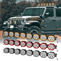 12-24v voiture Led travail barre lumineuse Flood Spot Light Led hors route lumières Aux faisceau blanc et ambre