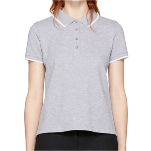 Polo en polyester pour femme 2026, personnalisable avec logo imprimé, respirant, tricoté, à manches courtes, décontracté, pour le golf, commande en gros - Product Image 2
