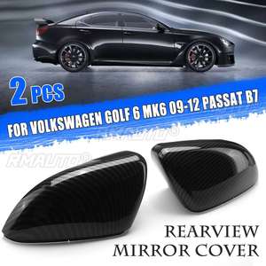 2 Piezas de Cubiertas para Espejos Retrovisores Laterales para Volkswagen VW Golf 6 MK6 2009-2012, Carcasas Decorativas para Espejos Retrovisores Passat B7 - Product Image 1