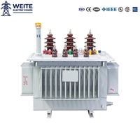Transformateur de puissance immergé dans l'huile 700 kVA, faible perte, économie d'énergie, réponse rapide, 11 kV 400 V 480 V, triphasé, cuivre, 50 Hz, énergie solaire