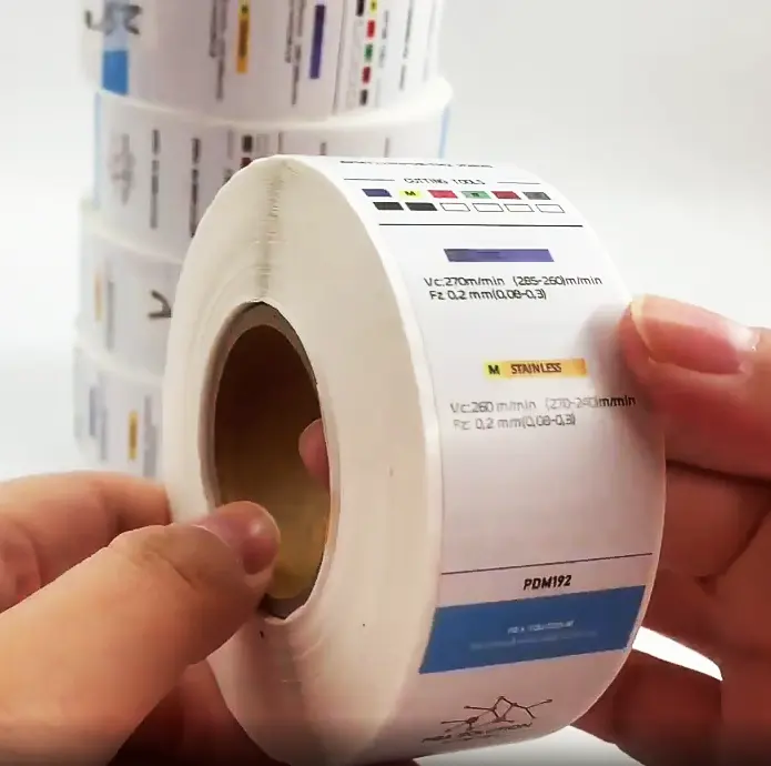 Kunden spezifische Rollen selbst klebende Etiketten aufkleber aus Papier, farbig bedruckte Aufkleber aus beschichtetem Papier ohne Laminierung