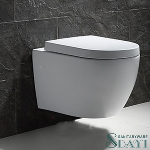 <span class=keywords><strong>WC</strong></span> mural rond sans bride SDAYI, cuvette de toilette en céramique, <span class=keywords><strong>WC</strong></span> mural avec bidet - Product Image 4