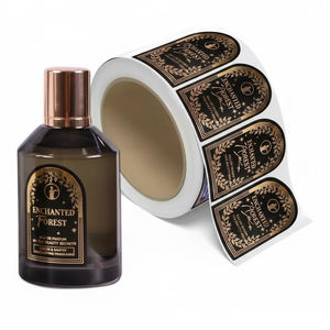 Étiquette Métallique 3D Personnalisée de Luxe pour Bouteille de Parfum, Autocollant en Feuille d'Or en Relief pour Emballage de Bouteille de Parfum - Product Image 6