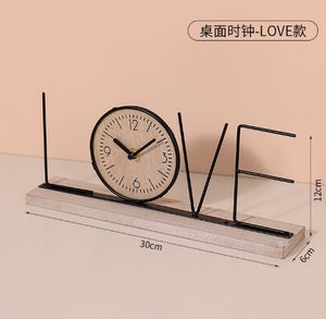 Nuevo reloj creativo ornamento moderno <span class=keywords><strong>Simple</strong></span> arte del hierro carta reloj hogar sala de estar <span class=keywords><strong>TV</strong></span> gabinete Decoración - Product Image 6