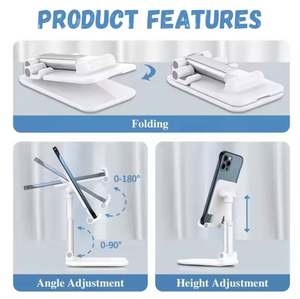 Wholesale <b>Small</b> Business Gift <b>Desk</b> Mobile Phone Holder <b>Foldable</b> Stand Portable Cellphone Holder for Office Desktop Promo Gift - Product Image 4
