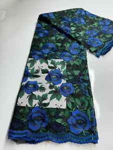 أحدث قماش دانتيل تول لحفلات الزفاف مطرز بالماء قابل للذوبان قماش نسائي مطرز - Product Image 6