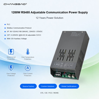 Alimentation électrique réglable 1200W RS485 avec PFC, partage de courant parallèle PLC, protocole de communication Modbus, alimentation 1200W