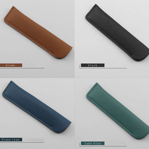 Chất Lượng Cao Sang Trọng Pebble Da Đơn Giản <span class=keywords><strong>Mini</strong></span> Bút Chì Bút Trường Hợp Nhỏ Dễ Thương Da Chủ Sở Hữu Bút - Product Image 6