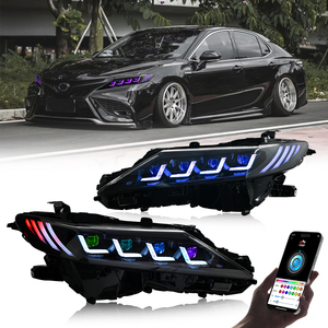 <span class=keywords><strong>Front</strong></span> <span class=keywords><strong>Bumper</strong></span> lắp ráp RGB Led xe đèn pha cho Toyota Camry 2018 2023 tự động phụ tùng đèn phụ kiện - Product Image 2