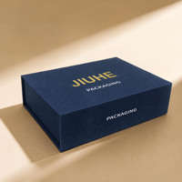 Boîtes cadeaux personnalisées en carton à rabat magnétique, style livre, emballage haut de gamme pour lingerie, vêtements, électronique, impression offset, dorure à chaud, UV