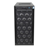 Serveur Tour PowerEdge T140 d'entrée de gamme avec processeur Xeon E-2124, 8 Go de RAM ECC DDR4, capacité maximale de 64 Go, en stock