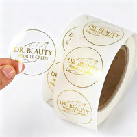 Autocollants imprimés sur mesure pour produits de lavage, impression couleur et vernis sélectif UV, étiquettes résistantes à l'huile pour flacons pompe à lotion