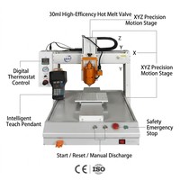 Máquina Dispensadora de Pegamento Frío de Alta Precisión, Robot de Escritorio Automático de 300 ml, Precisión de 0.02 mm, para Electrónica Industrial