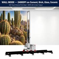 Mesin Cetak Dinding 3D Otomatis DX7/DX10 Printer Dinding UV 2 in 1 untuk Seni Mural & Lukisan Dinding Vertikal