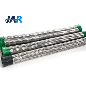 JAR fabricante eléctrico aceros inoxidables tubo de conducto corrugado de metal ROHS SS304 conducto flexible trenzado