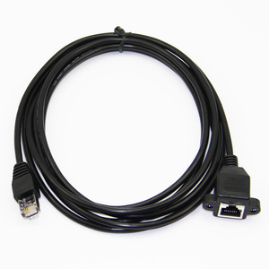 Bochara <strong>Cat</strong> <strong>5</strong> RJ45 Male to Female <strong>Ethernet</strong> LAN <strong>Network</strong> Extension Cable With Screw Panel Mount 30cm 60cm 100cm 150cm 2m 3m 5m - Product Image 6