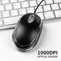 Mouse USB Mini Ergonomis Ultra Ringan Berkualitas Tinggi Harga Grosir untuk Rumah Kantor Desktop Laptop Universal