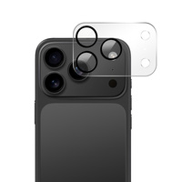 Objectif de caméra transparent anti-rayures 3D Flim pour iPhone 17 Protecteurs de caméra arrière