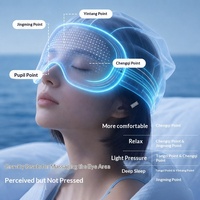 Masque de sommeil lesté Microgravity pour un sommeil profond, masque oculaire occultant la lumière pour soulager les migraines et le stress, bonnet de sommeil avec billes de verre lestées