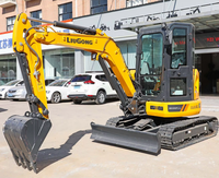 Mini-excavatrice Liugong 9035F d'occasion de haute qualité, 3,5 tonnes, petite machine de terrassement, faible nombre d'heures de travail, fonctionnement flexible, 903