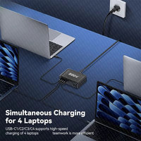 CE/ROHS/UL 800W GaN pengisi daya USB Tipe C, pengisi daya Cepat USB C Desktop 8-port USB Tipe C PD 695W 730W 765W 3.0 W