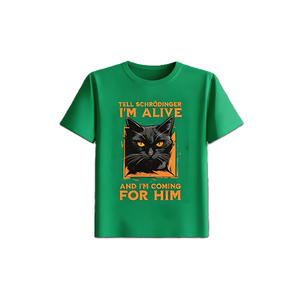 T-shirt humoristique avec motif de chat de Schrödinger, humoristique scientifique, <span class=keywords><strong>blague</strong></span> geek, t-shirt graphique. - Product Image 6