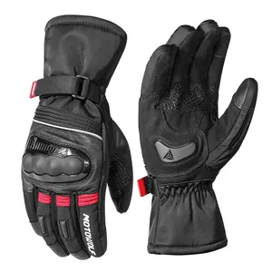 MOTOWOLF Motorrad Warme Handschuhe Wasserdichte Touch Screen Winter Reiten Biker Motorrad Racing Handschuhe