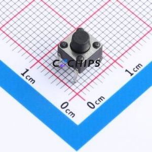 K2-6639DP-E4SW-04 Tactile Switch Through hole-4P,6x6mm Switch Single Pole Single Throw Round Button 2.5N Through Hole - Product Image 1