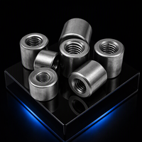 Écrous cylindriques à souder de divers types pour usage en atelier d'ingénierie, gamme de tailles standard et tailles personnalisées selon vos besoins