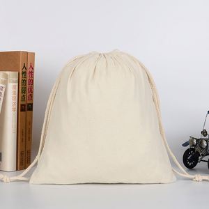 Bolsa de tela de algodón resistente con cordón para zapatos, para lavandería de hotel, precio de fábrica - Product Image 6