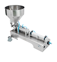Machine de remplissage semi-automatique pour bouteilles d'eau en plastique de boissons, miel, shampoing, cosmétiques, pâte liquide