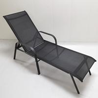 Chaise longue moderne réglable, chaises longues en métal tout temps pour l'extérieur, plage, terrasse, parc, hôtel - Lits de soleil de luxe