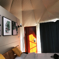 Tente géodésique moderne Glamping Dome Igloo Cadre en aluminium pour 4 personnes Installation facile