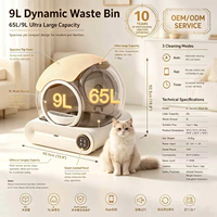 ChongxinIOT Bac à litière pour chat autonettoyant 65L, contrôle par application, contrôle des odeurs, capteur de sécurité, toilette automatique pour animaux de compagnie, meilleurs articles pour animaux