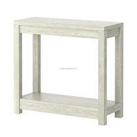 Table console d'entrée en bois moderne, petite, épaisse, étroite, avec rangement pour la maison, l'hôtel, le salon