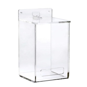 Boîte de rangement murale moderne en acrylique pour <span class=keywords><strong>cuisine</strong></span>, restaurant, laboratoire - Conteneur pour gants, filets à <span class=keywords><strong>cheveux</strong></span>, couvre-chaussures, distributeur - Product Image 1