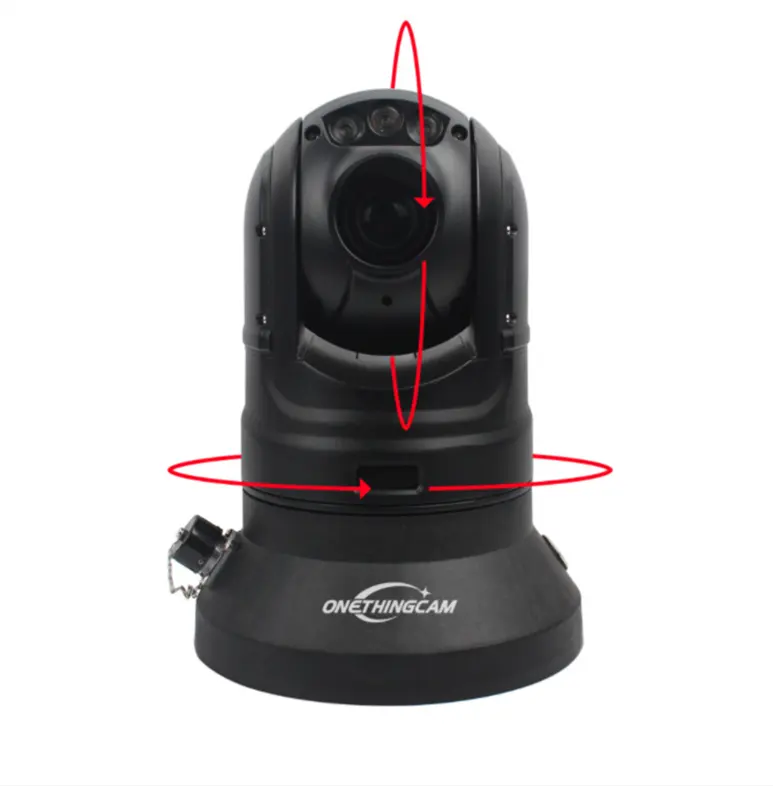 H.265 CCTV NDI 카메라 원격 PTZ 컨트롤러 액션 화상 회의 시스템 보안 모니터 4G PTZ 카메라 13500 Ma 배터리