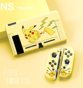 Squirtle Pikachu TPU Anime funda protectora de piel para <span class=keywords><strong>Nintendo</strong></span> Switch NS Joy-Con controlador protección carcasa - Product Image 6
