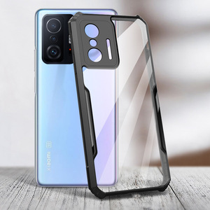 Custodia Ibrida Antiurto in TPU e PC per Xiaomi <span class=keywords><strong>Mi</strong></span> 11 Lite 11 Ultra <span class=keywords><strong>11T</strong></span> 12 <span class=keywords><strong>Pro</strong></span> con <span class=keywords><strong>Cover</strong></span> Posteriore Trasparente - Product Image 4