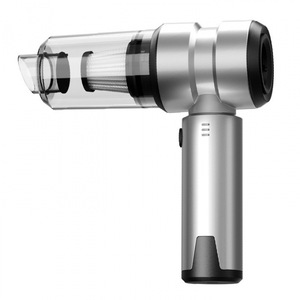 Aspirateur à main rechargeable avec moteur sans balais, argenté, portable, pour la maison et la voiture - Product Image 2