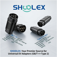Adaptor SHUOLEX NACS ke GB/T 32A 250V AC Tesla Supercharger Gun ke Steker Pengisian Daya EV Standar China IP55