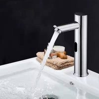 En laiton Chromé Mouvement Automatique Robinet Intelligent Évier infrarouge Robinet Capteur Tactile Mélangeur D'eau