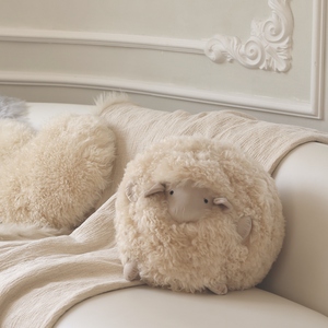 Quantité minimale de commande bas personnalisé en peau de mouton animal oreiller en peluche peluche en peau de mouton fourrure noël en peluche jouet - Product Image 5