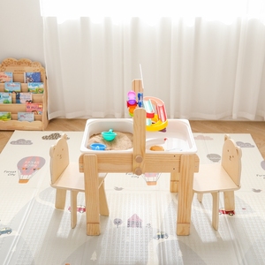 Table à sable et à eau <span class=keywords><strong>en</strong></span> <span class=keywords><strong>bois</strong></span> moderne PMZ2167 <span class=keywords><strong>pour</strong></span> bébé avec des fonctions d'apprentissage et un <span class=keywords><strong>bureau</strong></span> de jeu unique <span class=keywords><strong>pour</strong></span> enfants - Product Image 1