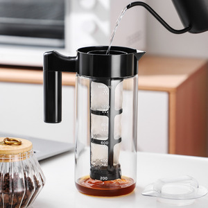 Harmony Unique Design Meilleure vente Voyage Noir Haute Borosilicate Verre Portable Café <span class=keywords><strong>Froid</strong></span> Brew Maker - Product Image 5